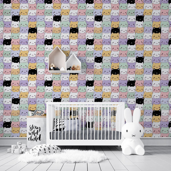Cute Kitten Wallpaper | Expressive Kittens in Pastel Tones