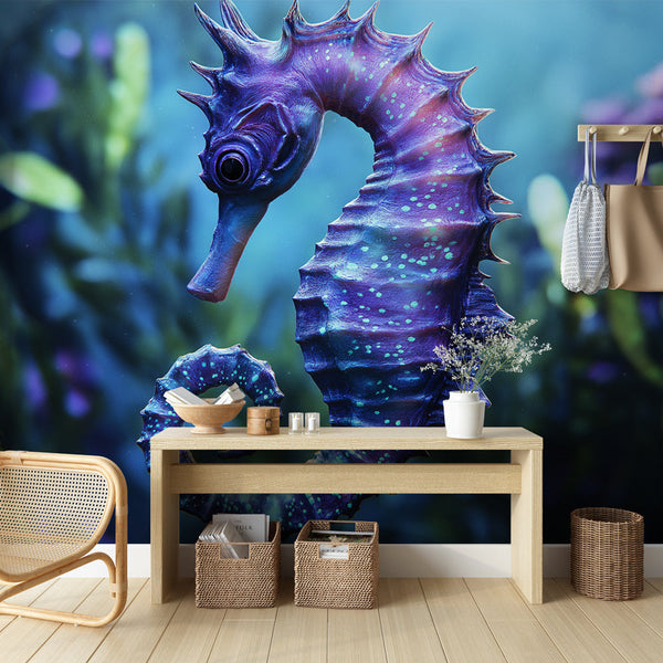 Sea Horse Wallpaper | Colorful Sea Horse in Aquatic Setting