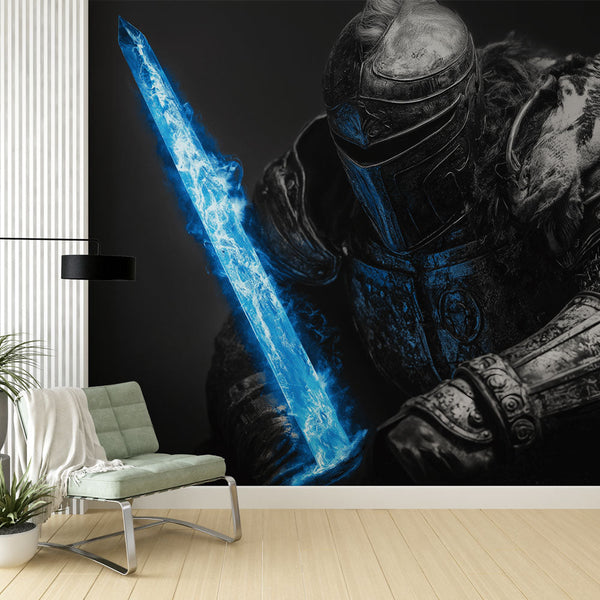 Mystic Knight Blue Sword Wallpaper | Wall Mural