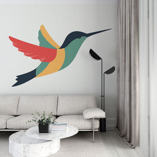 Hummingbird Wallpaper | Brightly Colored Bird in Flight