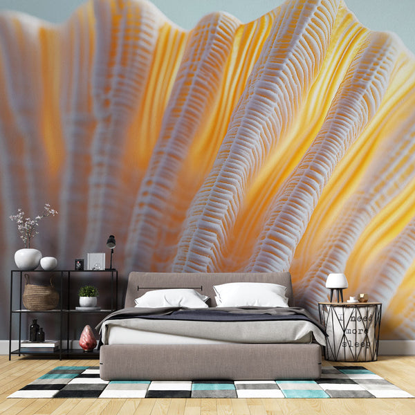 Elegant Seashell Wallpaper | Subtle Detail Coastal Wall Mural