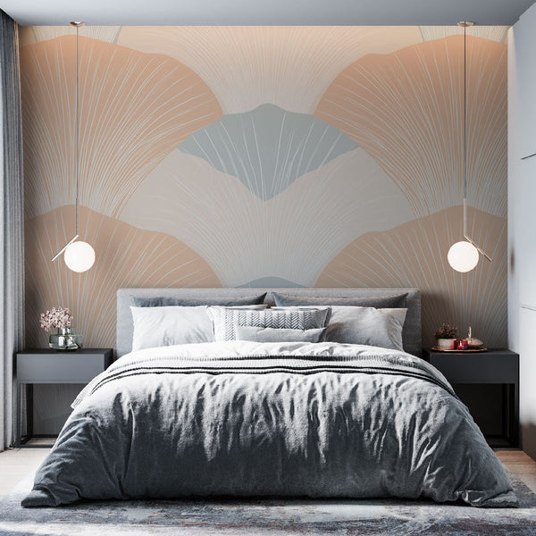 Shell Wallpaper | Stylised Soft Tone Wall Mural