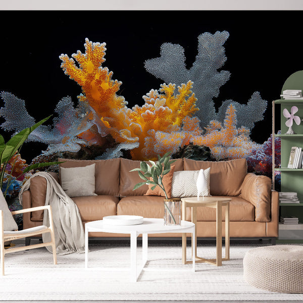 Colorful coral wallpaper | Sublime marine reef wall mural