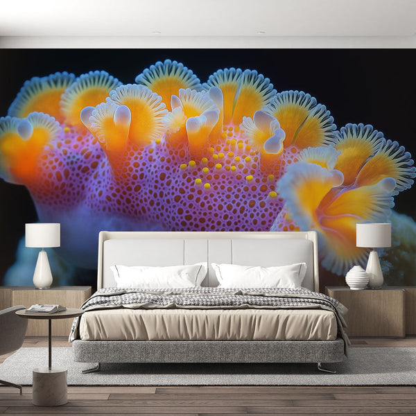 Coral Wallpaper | Flamboyant Reef-Inspired Wall Mural