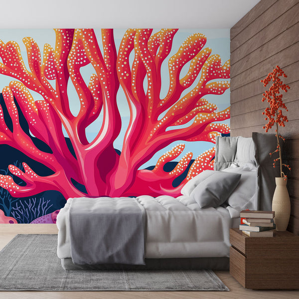 Coral Wallpaper | Vibrant Underwater Coral Wall Mural