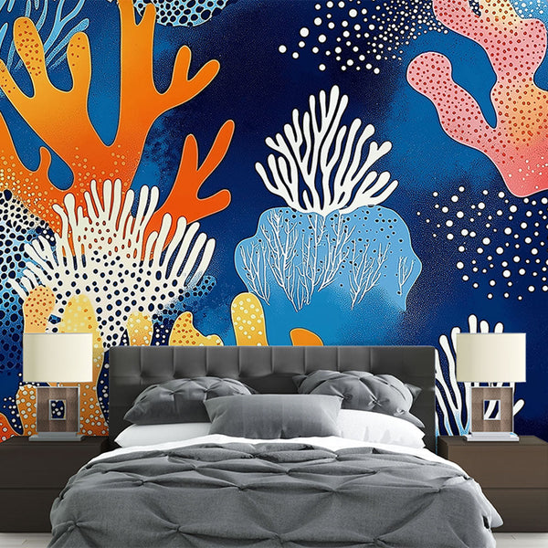 Coral Wallpaper | Vibrant Colourful Coral on Marine Backdrop