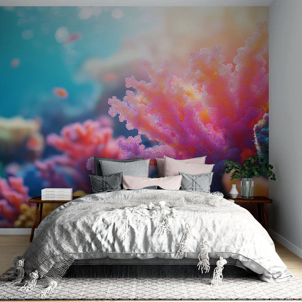 Coral wallpaper | Luminous underwater world with vibrant corals