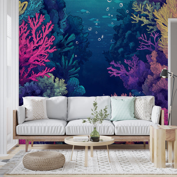 Coral Reef Wallpaper | Vivid Ecosystem Wall Mural