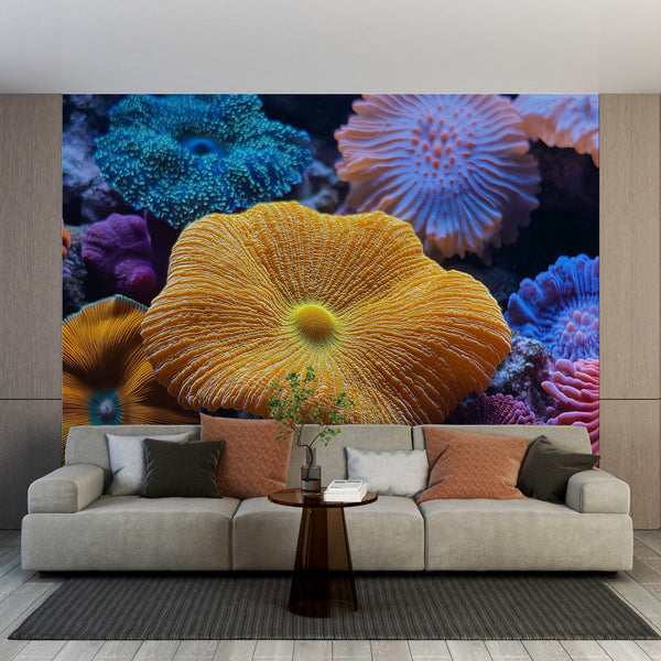 Colourful Corals Wallpaper | Vibrant Marine Wall Mural