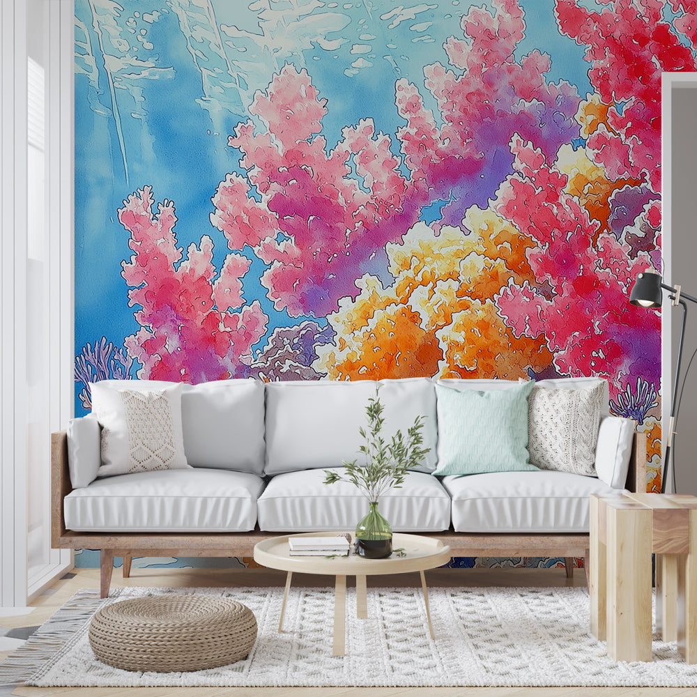 Corals wallpaper | Radiant underwater world full of color