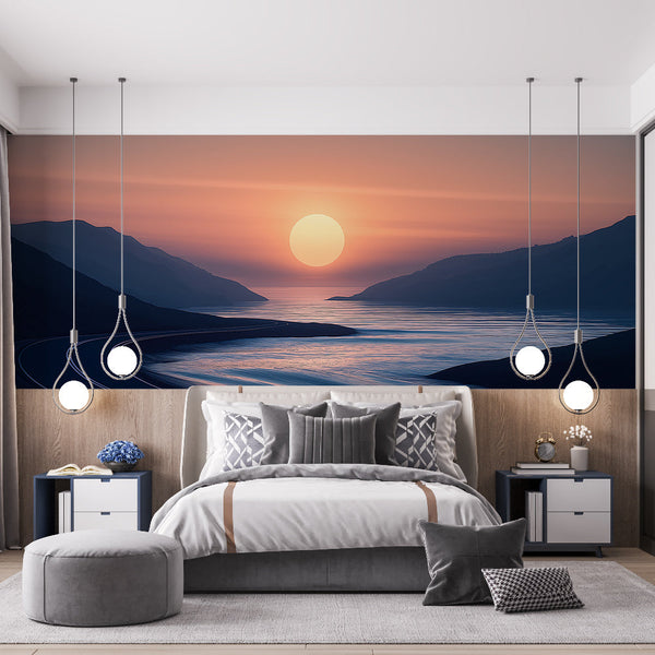 Coastal Sunset Wallpaper | Marine Reflections Wall Mural