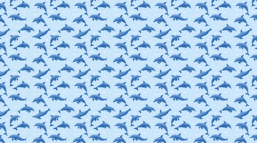 Dolphin Wallpaper | Calming Blue Dolphins on a Sky Backdrop