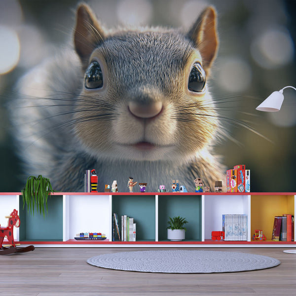 Squirrel Wallpaper | Cute Smiling Squirrel on Natural Backdrop