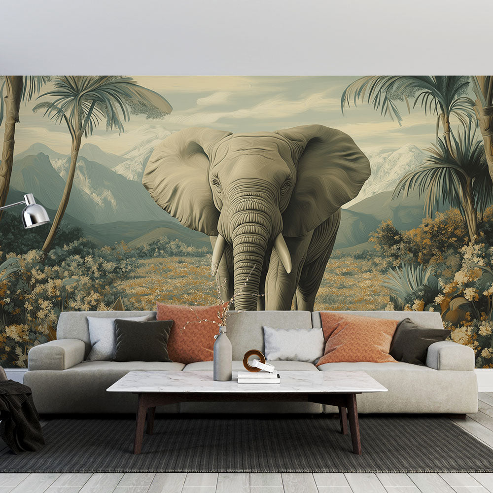 Elephant Wallpaper | Elegant Elephant in Lush Nature