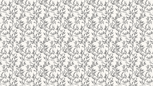 Black & White Foliage Wallpaper | Branches & Leaves Wall Mural