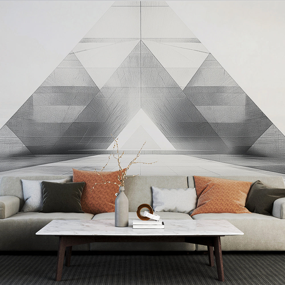 Geometric Wallpaper | Black and White Abstract Pattern