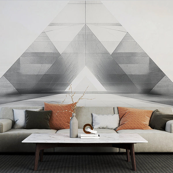 Geometric Wallpaper | Black and White Abstract Pattern