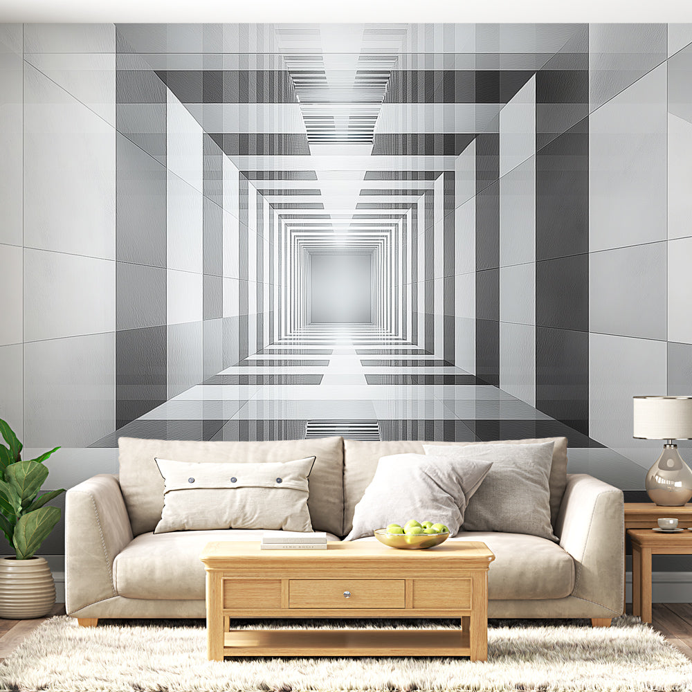 Geometric Wallpaper | Linear Perspective Wall Mural