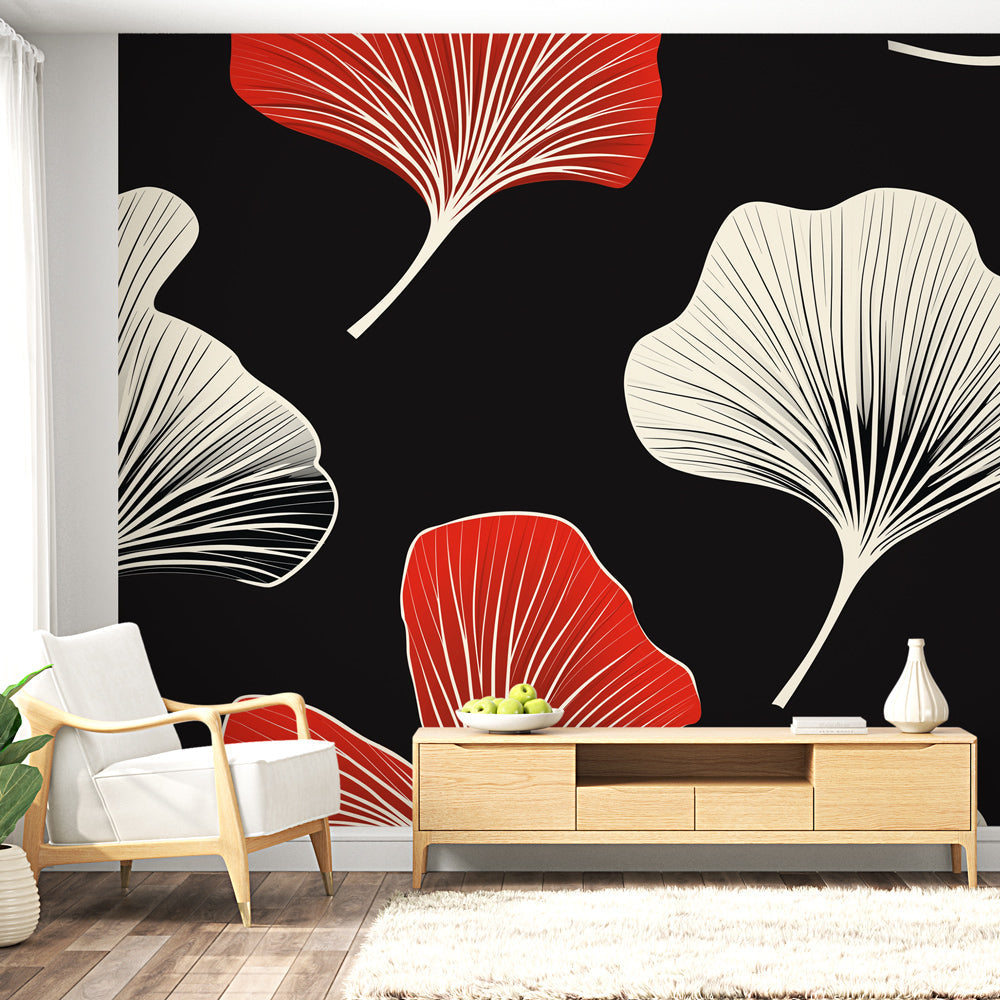 Ginkgo leaf Wall Mural - Sophisticated Design