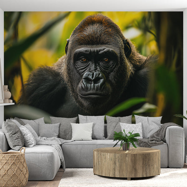 Majestic Gorilla Wallpaper | Natural Habitat Close-up