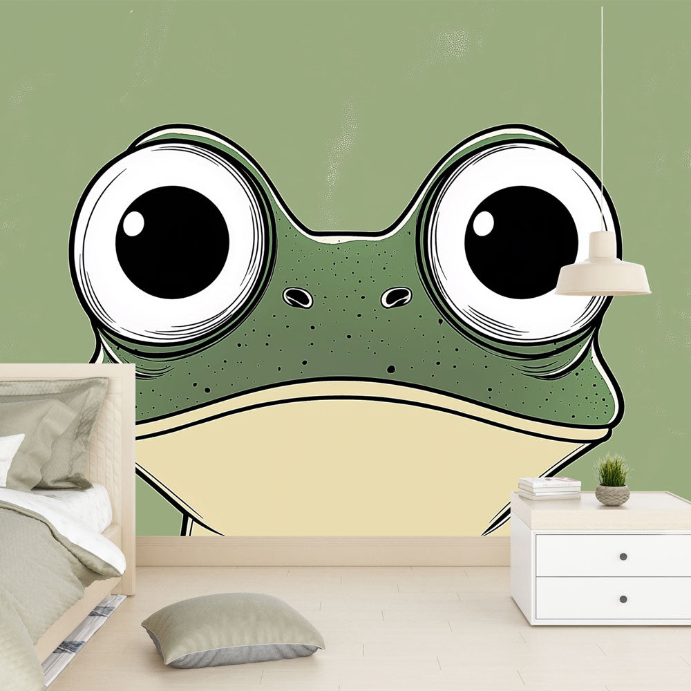 Frog Wallpaper | Fun Big-Eyed Frog Illustration