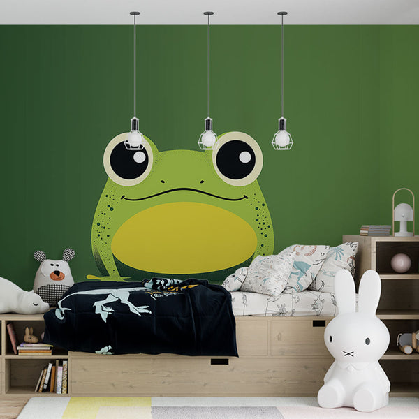 Frog Wallpaper | Playful Cartoon Frog Design