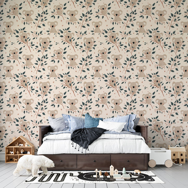 Koala Wallpaper | Cute Koalas Among Eucalyptus Leaves
