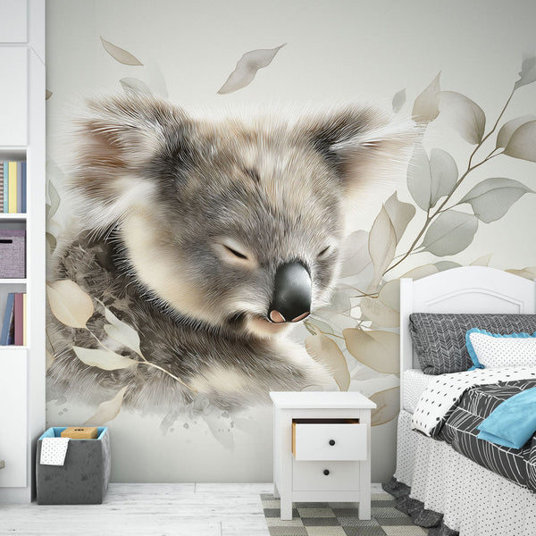 Koala Wallpaper | Dreamy Koala Among Delicate Foliage