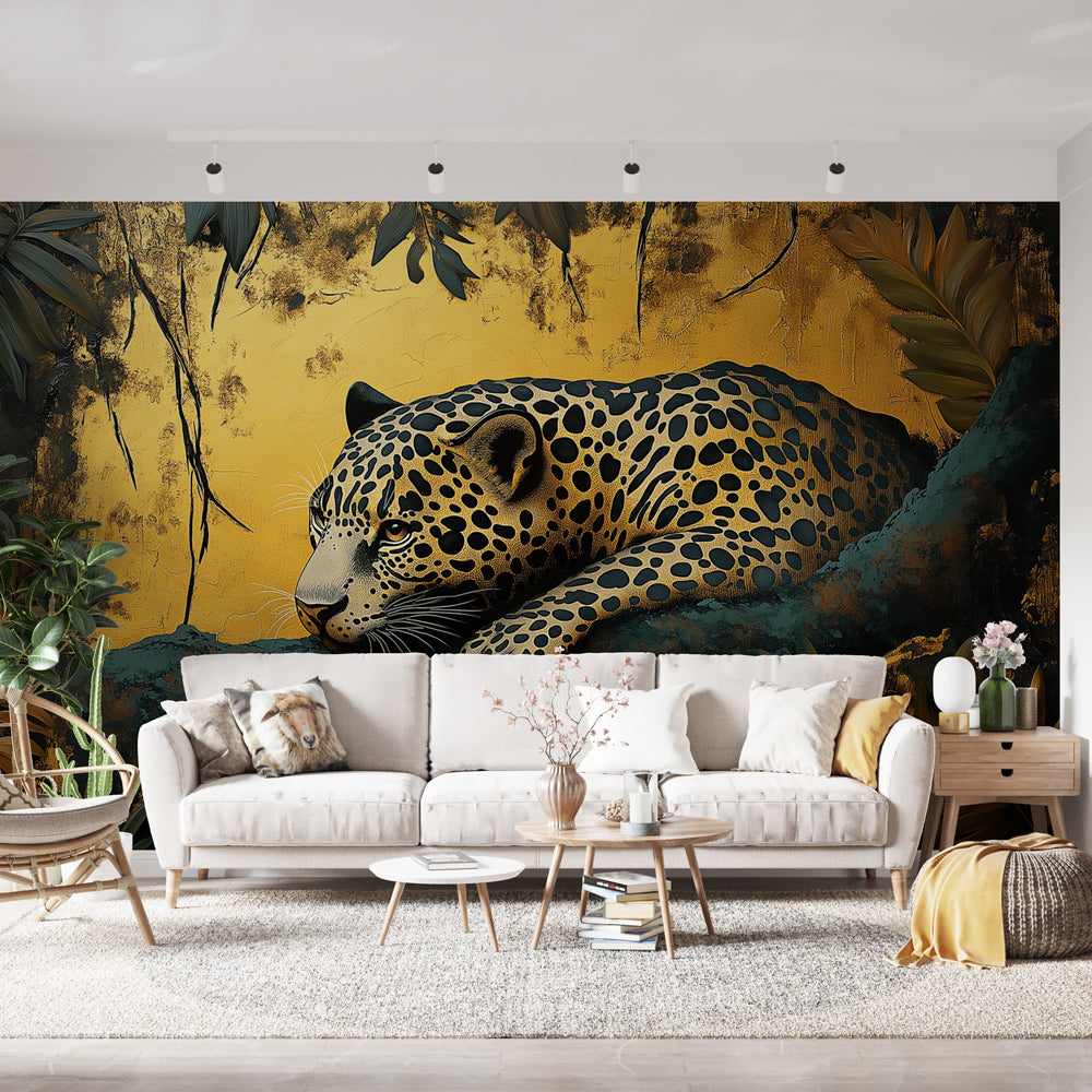 Leopard Wallpaper | Majestic Golden Lush Vegetation