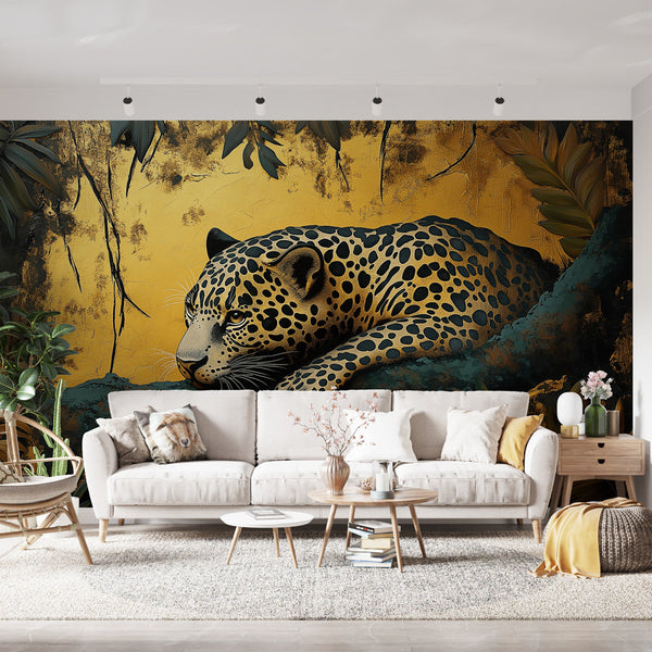 Leopard Wallpaper | Majestic Golden Lush Vegetation