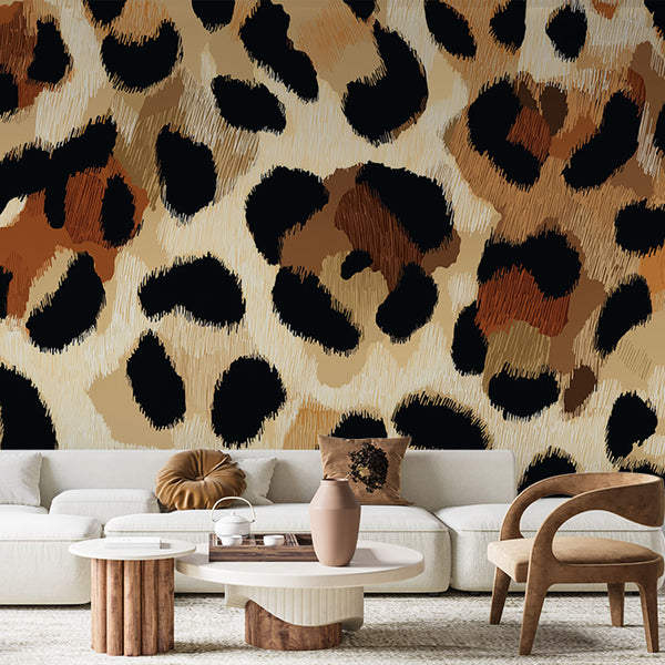 Leopard Print Wallpaper | Wild Animal Spot Wall Mural
