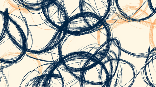 Abstract Lines Wallpaper | Navy Beige Wall Mural