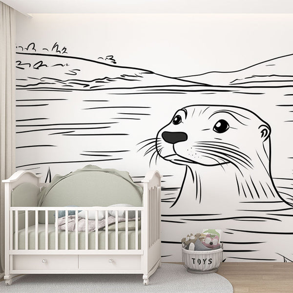 Otter Wallpaper | Playful Otters in Natural Habitat