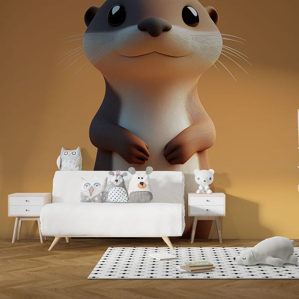 Otter Wallpaper | Cute Little Otter Resin Style