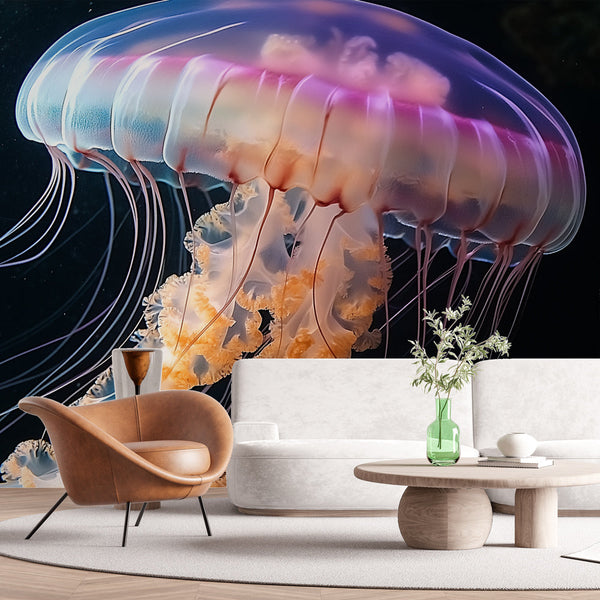 Jellyfish Wallpaper | Dazzling Iridescent Delicate Details
