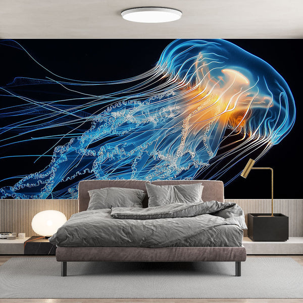 Jellyfish Wallpaper | Dazzling Luminous Jellyfish Tentacles