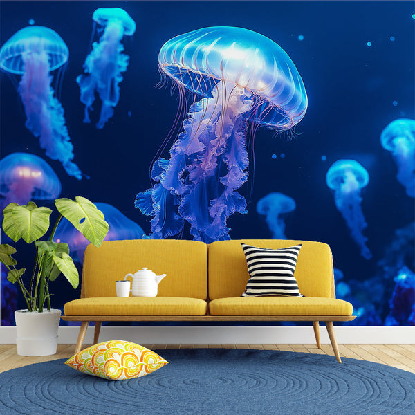Jellyfish Wallpaper | Hypnotic Underwater Floating Jellyfish
