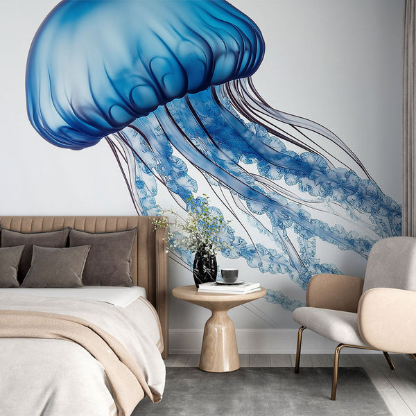 Jellyfish Wallpaper | Elegant Translucent Medusa Illustration