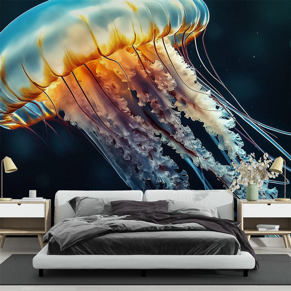 Jellyfish Wallpaper | Majestic Medusa in Marine Depths
