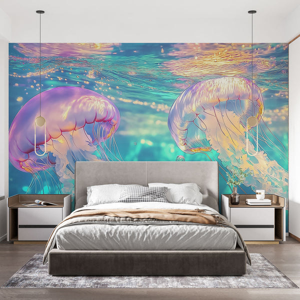 Jellyfish Wallpaper | Aquatic Jellyfish with Air Bubble