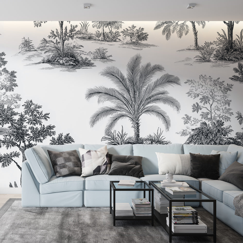 Nature Wallpaper | Elegant Black & White Botanicals