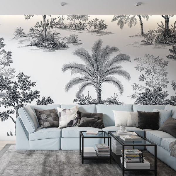 Nature Wallpaper | Elegant Black & White Botanicals