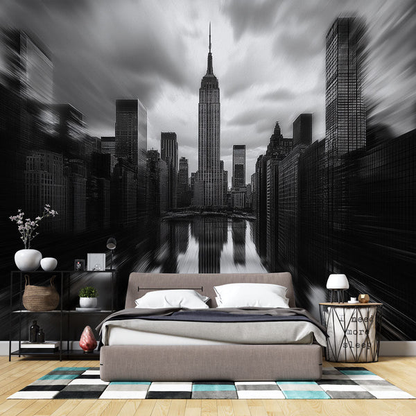 Stylized New York Skyline Wallpaper | Wall Mural