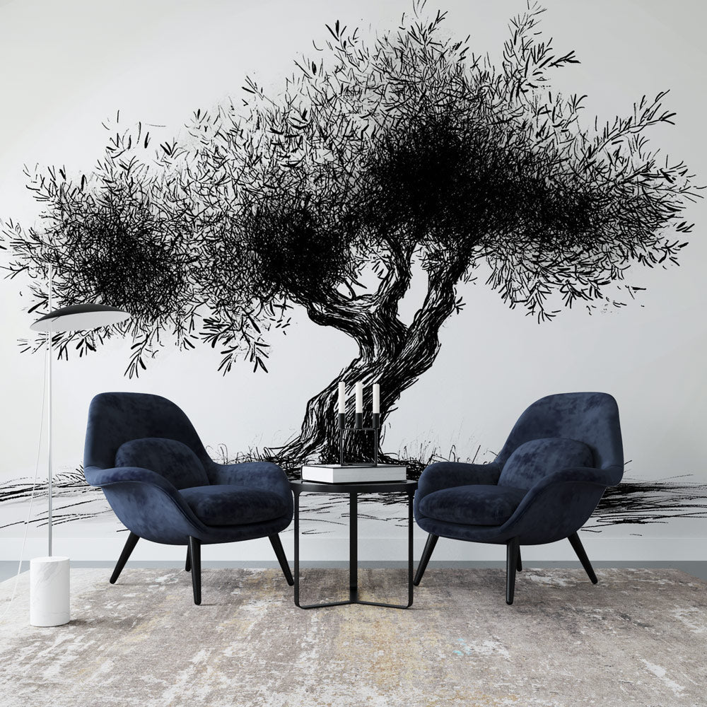 Statement Tree Wall Mural - Premium Designer Design