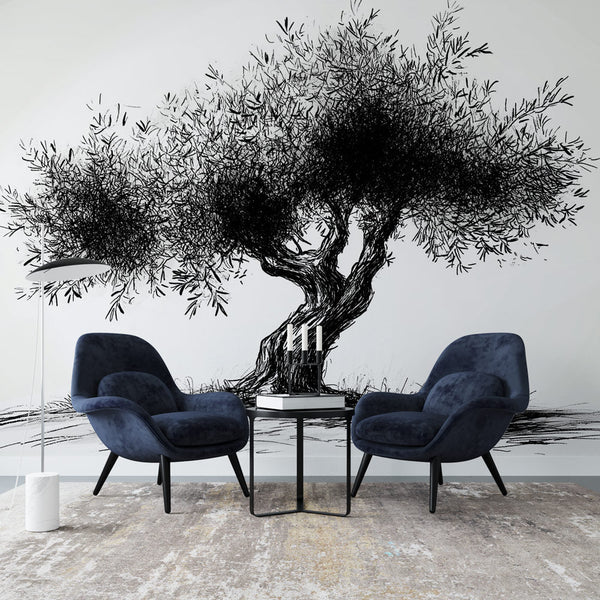 Statement Tree Wall Mural - Premium Designer Design