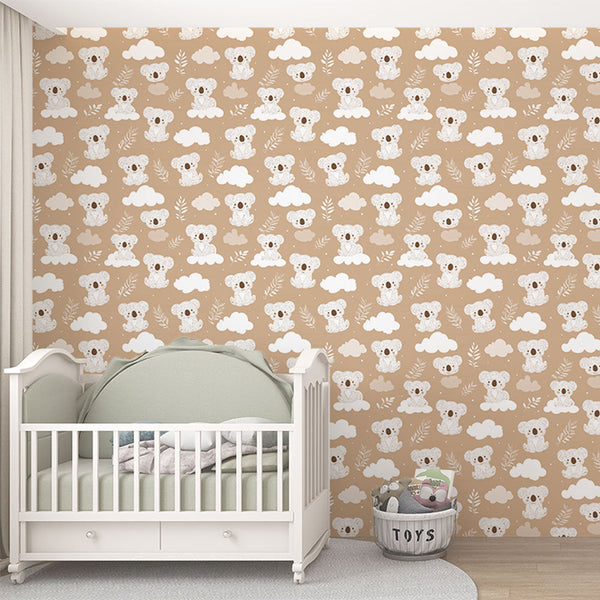 Cute Koala Wallpaper | Koalas, Clouds, and Soft Leaves