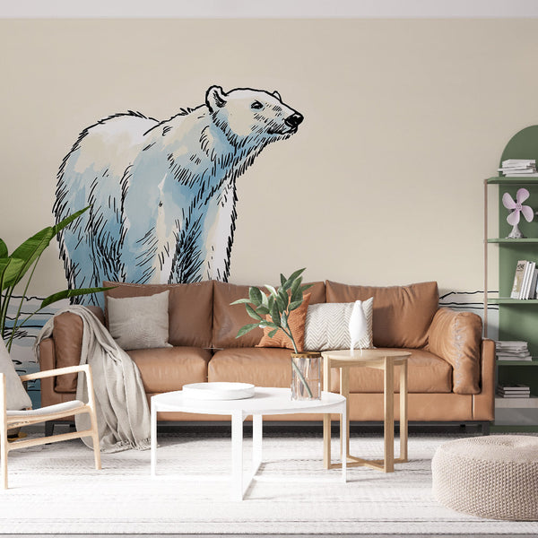 Polar Bear Wallpaper | Majestic Polar Bear on an Arctic Glacier