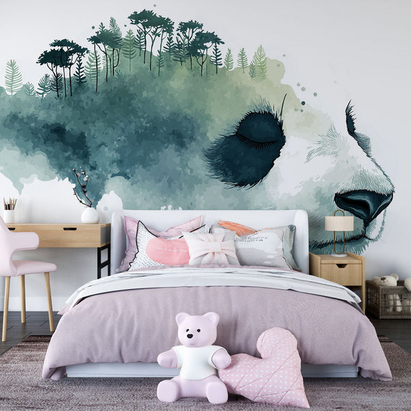 Panda Wallpaper | Dreamy Panda Blended with Nature