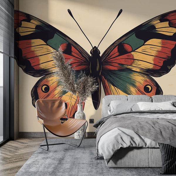 Colourful Butterfly Wallpaper | Vibrant Tone Motif