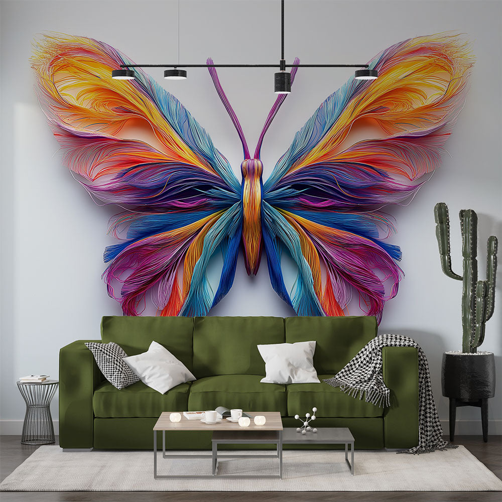 Colourful Butterfly Wallpaper | Vibrant Artistic Wing Tones